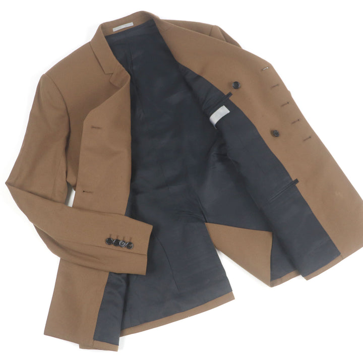 極美品□Dior HOMME ディオールオム 833C246M4321 ATELIER ダブルブレスト テーラードジャケット ブラウン 46 イタリア製 正規品 メンズ