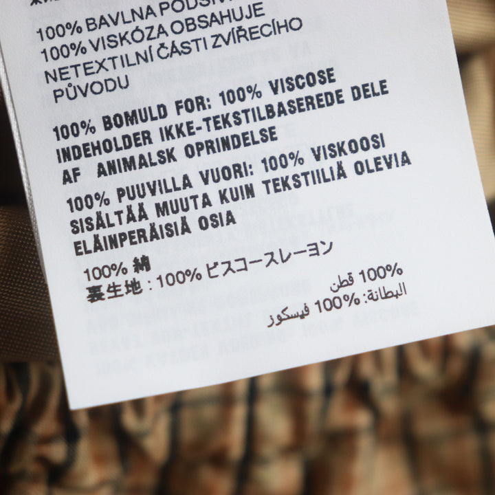 未使用品▼Miu Miu ミュウ ミュウ 25SS ML1066 チェックキャンバス ロゴワッペン ZIPUP ジャケット ブルゾン ブラウン 46 正規品 メンズ