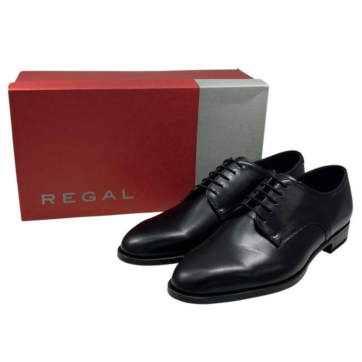 未使用品▲REGAL リーガル プレーントゥ ビジネスシューズ レザーシューズ ブラック 26.5 箱付き 日本製 正規品 メンズ