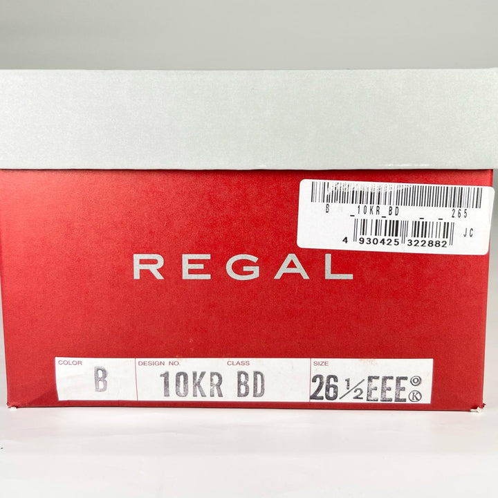 未使用品▲REGAL リーガル プレーントゥ ビジネスシューズ レザーシューズ ブラック 26.5 箱付き 日本製 正規品 メンズ
