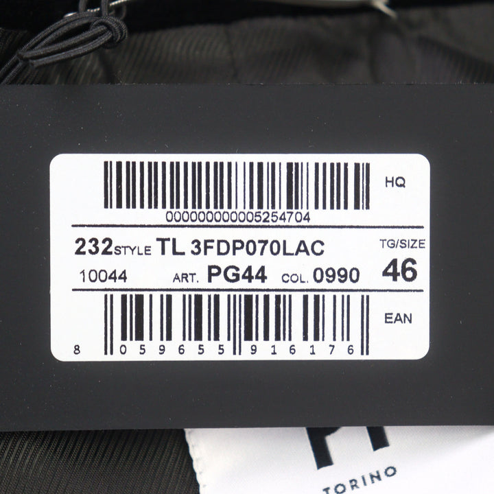 未使用品○PT TORINO ピーティー トリノ TL3FDP070LAC ベロア 金ボタン 本切羽 ダブルブレストジャケット ブラック 46 正規品 メンズ