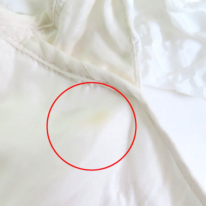 美品△CECILIE BAHNSEN セシリーバンセン J05DL0103 VEGTA BLOUSE 格子柄 パフスリーブ フレア ブラウス ホワイト UK6 日本約Sサイズ相当