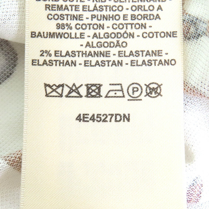 未使用品△HERMES エルメス 24SS 4E4527DN パノプリ・ドゥ・キュイール コットン100％ 鹿の子地 半袖 ワンピース 白 茶 36 正規品 伊製