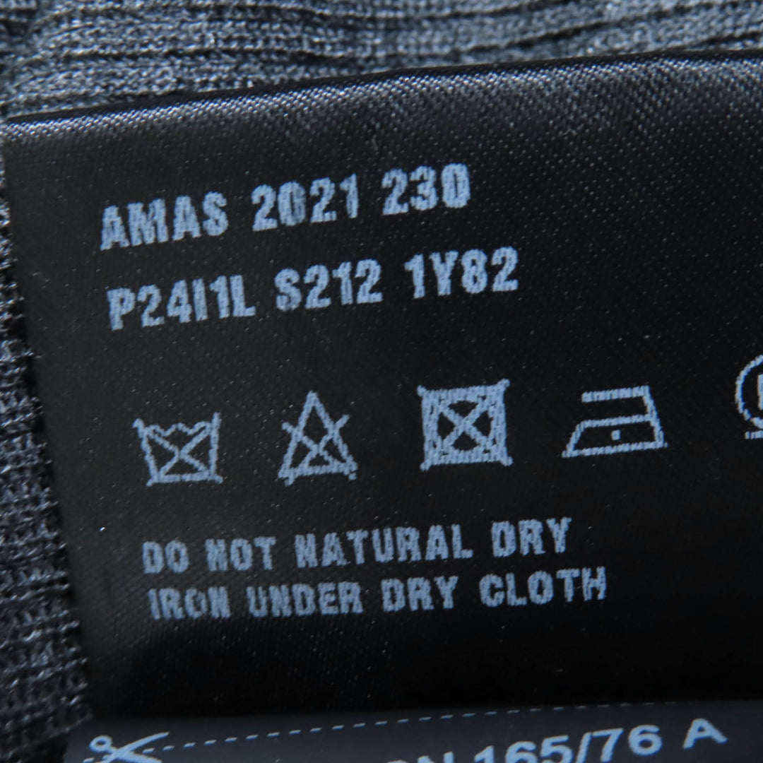 極美品☆PRADA プラダ 2021年製 P24I1L シルク100％ ラインストーン ニット 半袖 ポロシャツ トップス グレー 38 伊製 正規品 レディース