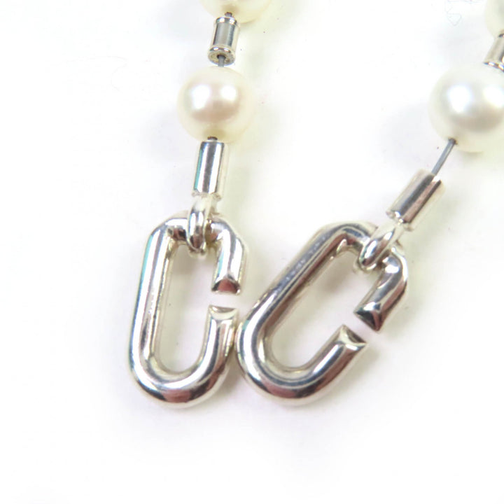 美品☆TIFFANY&amp;Co. ティファニー ハードウェア パール ロック ブレスレット ミディアム AG925 シルバー 重量53g レディース 定価423500円