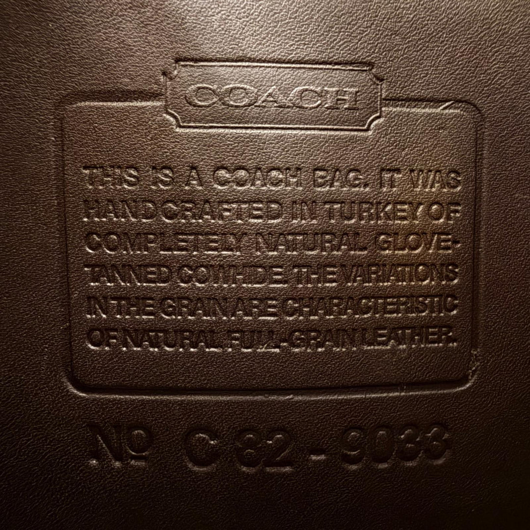 美品◇COACH オールドコーチ 9033 エルゴ 希少 チャーム付き グローブレザー セミショルダー ワンショルダーバッグ ブラウン レディース