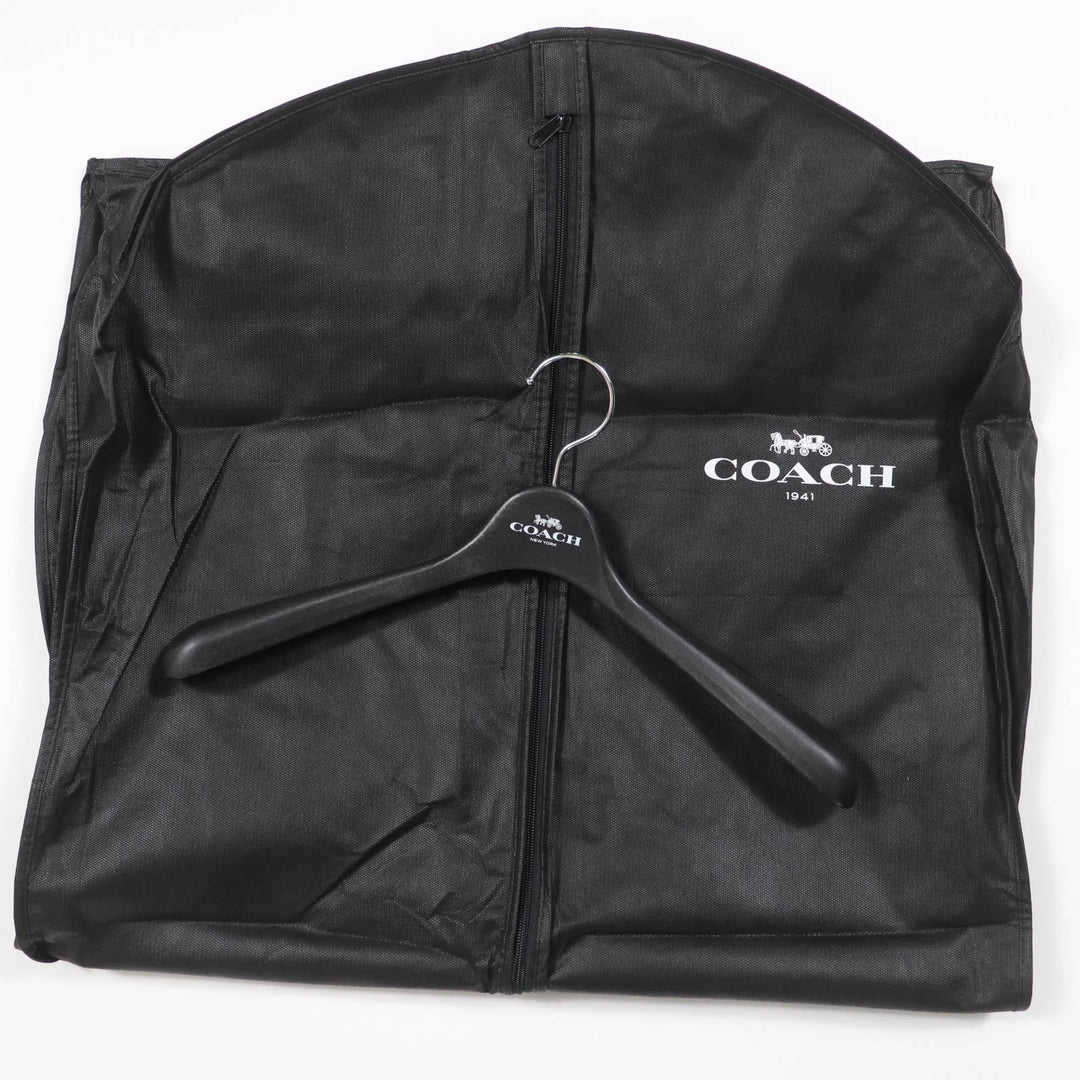極美品☆COACH コーチ 23152 ウール ワッペン付 ダブルブレスト コート ブラック 2 約S～Mサイズ相当 正規品 レディース