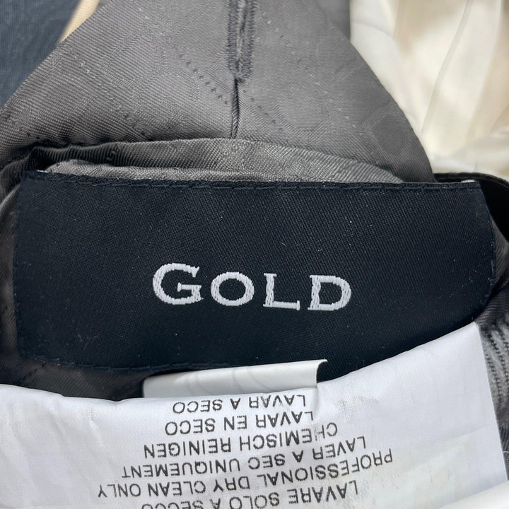 極美品▲DOLCE&amp;GABBANA ドルチェ＆ガッバーナ GOLD シルク混 ナローラペル シングル テーラードジャケット グレー 44 伊製 正規品