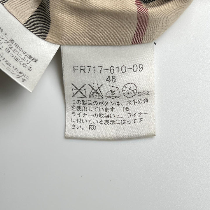 良品▲BURBERRY LONDON バーバリーロンドン 裏地ノバチェック ライナー付き 2WAY トレンチコート ブラック 46 日本製 正規品 レディース