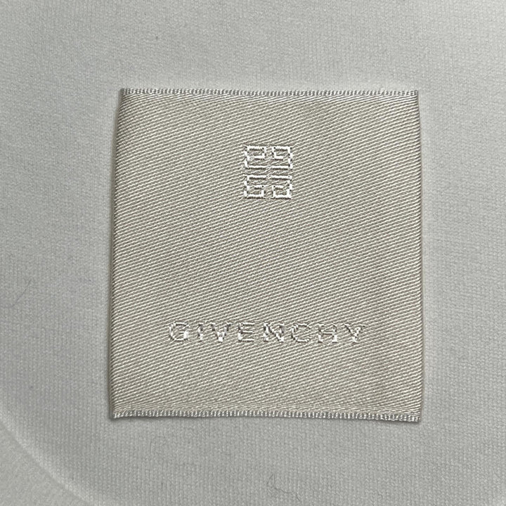 極美品▲GIVENCHY ジバンシィ BW70AS3YP7 コットン100％ クルーネック フローラル ロゴ刺繍 半袖Ｔシャツ ホワイト S 正規品 レディース