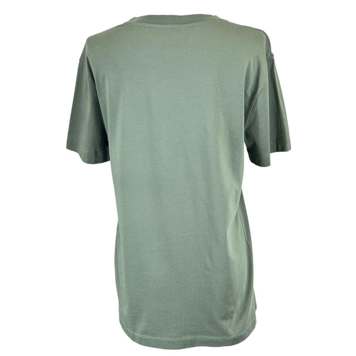 極美品▲PATOU パトゥ 22SS オーガニックコットン100％ フローラルロゴ 半袖Ｔシャツ グリーン XS 正規品 レディース