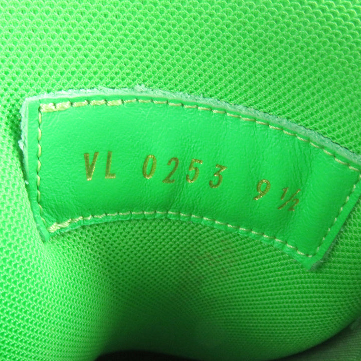 極美品□LOUIS VUITTON ルイヴィトン 2023年製 LV スケートライン レザー使い ローカットスニーカー グレー 9.5 保存袋付き イタリア製