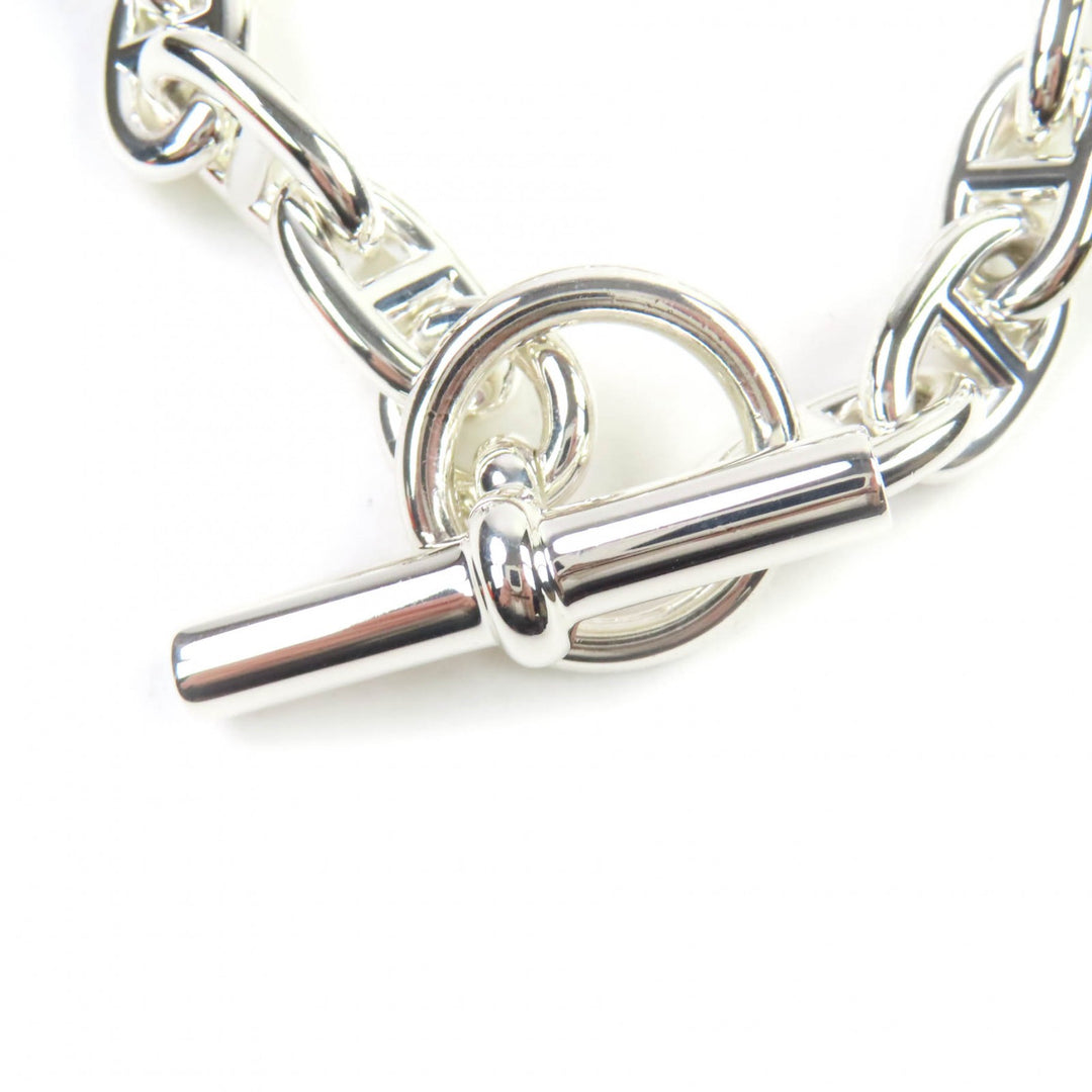 極美品★HERMES エルメス シェーヌダンクルMM 925 14コマ ブレスレット アクセサリー シルバー 箱付き フランス製 重量54.87g レディース