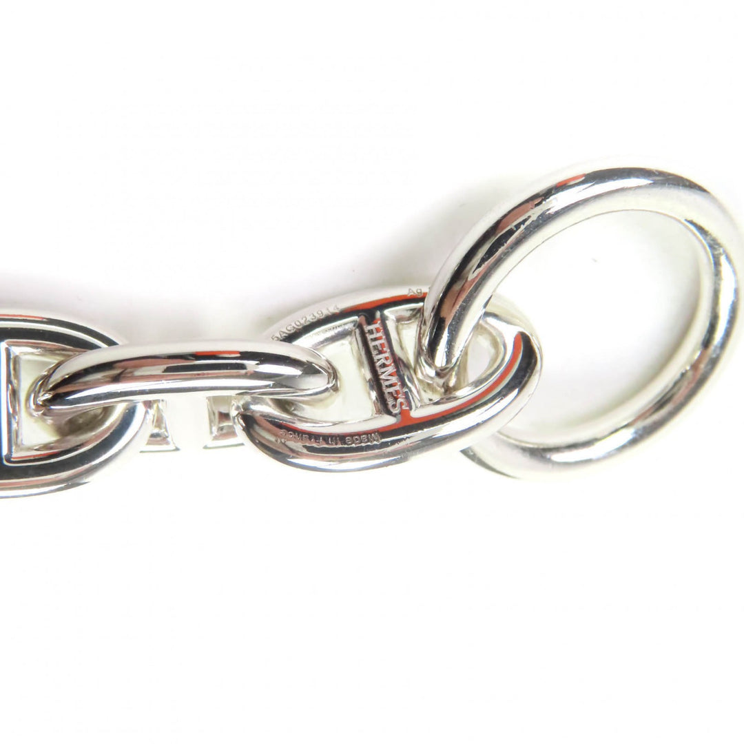 極美品★HERMES エルメス シェーヌダンクルMM 925 14コマ ブレスレット アクセサリー シルバー 箱付き フランス製 重量54.87g レディース