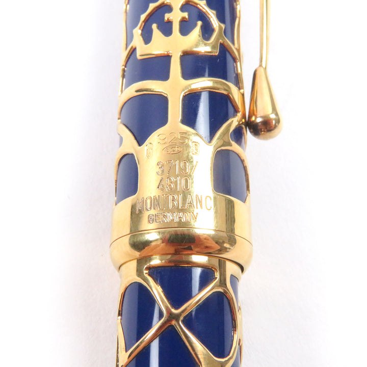 美品□MONTBLANC 4810 パトロンシリーズ1995 プリンスリージェント SV925使用 ペン先18K Mニブ リミテッドエディション 3719/4810 万年筆