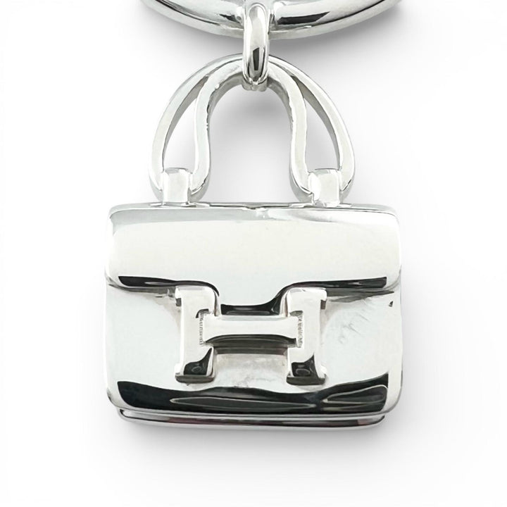 極美品▲HERMES エルメス 2020年製 アミュレット コンスタンス AG925 リング・指輪 シルバー 52 イタリア製 重量6.9g レディース