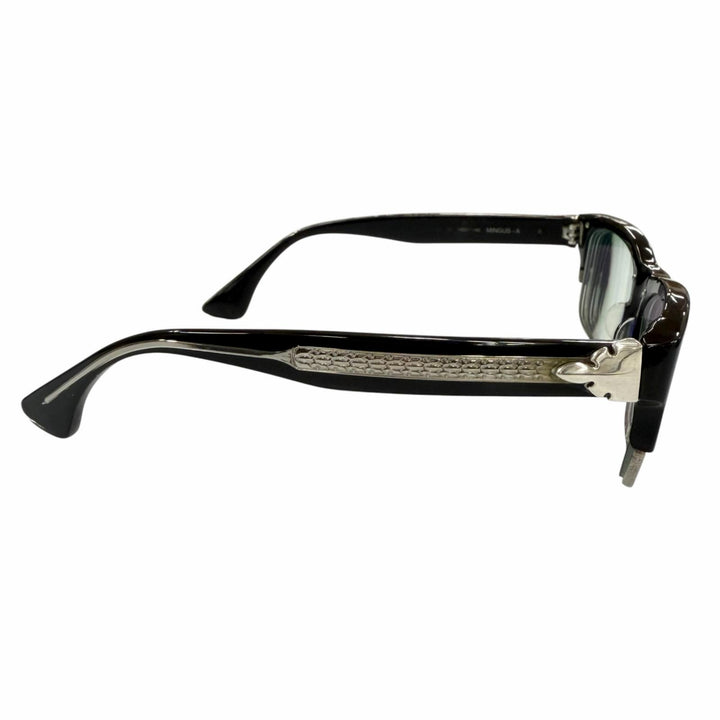 良品▼CHROME HEARTS クロムハーツ MINGUS-A 925 フレアニー カラーレンズ メガネ 眼鏡 アイウェア 54□17-145 度入り 総重量45g メンズ