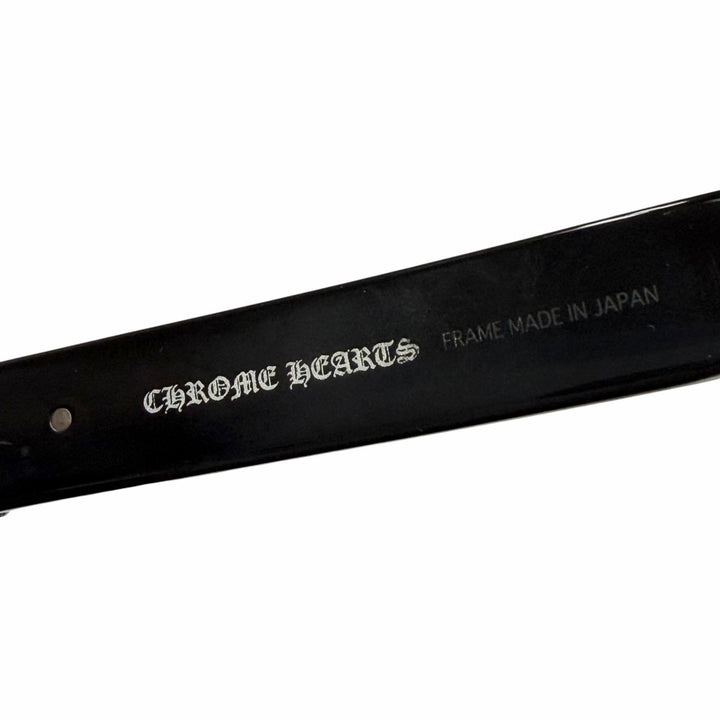良品▼CHROME HEARTS クロムハーツ MINGUS-A 925 フレアニー カラーレンズ メガネ 眼鏡 アイウェア 54□17-145 度入り 総重量45g メンズ