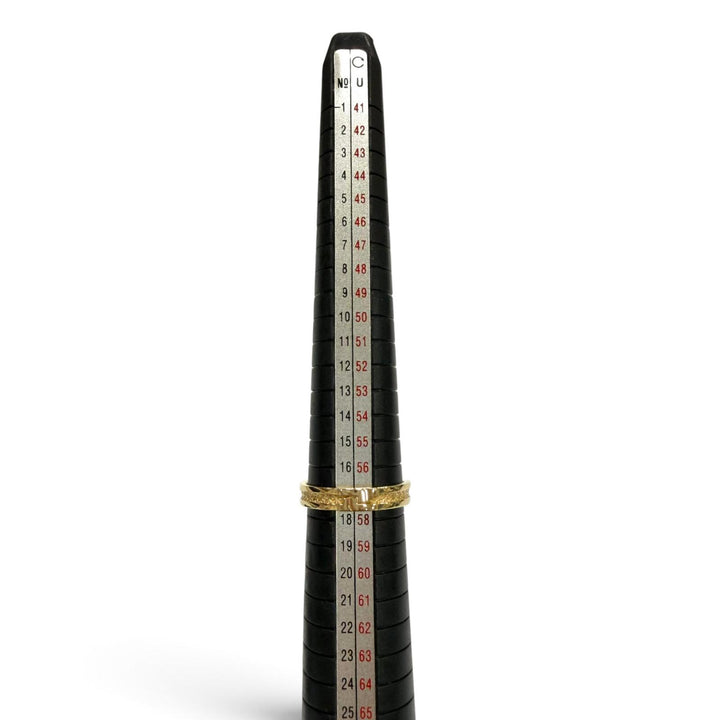 極美品▼AVALANCHE アヴァランチ 10K リング 指輪 ゴールド JP17号 重量3.18g メンズ レディース アクセサリー箱付き
