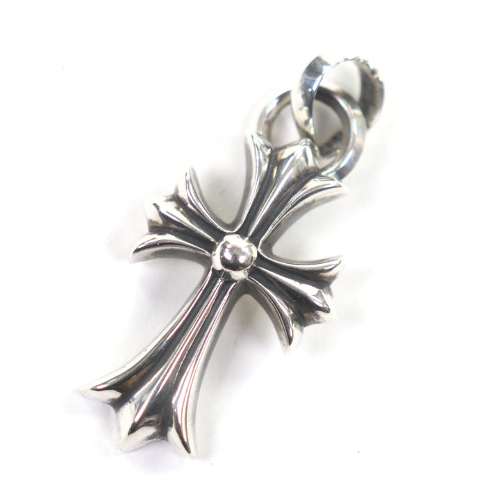 美品▼CHROME HEARTS クロムハーツ CH CRS SML W BALE スモールCHクロスベイル Wベイル ネックレストップ シルバー 925　重量23.2g