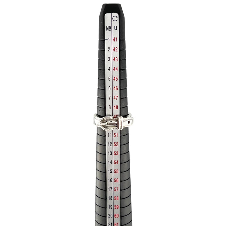 極美品▲HERMES エルメス ヴィンテージ サンチュール リング SV925 リング・指輪 シルバー 50 日本サイズ約10号相当 レディース