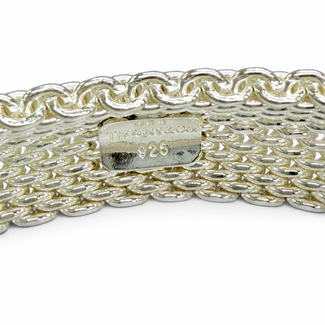 極美品☆TIFFANY&amp;Co. ティファニー サマセット バングル 925 アクセサリー ブレスレット シルバー 重量57.5g レディース 箱付き