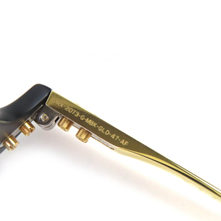 美品△DITA ディータ DRX-2073 ASH アッシュ ボストンシェイプ サングラス アイウェア ブラック ゴールド 47□21 148 日本製 メンズ