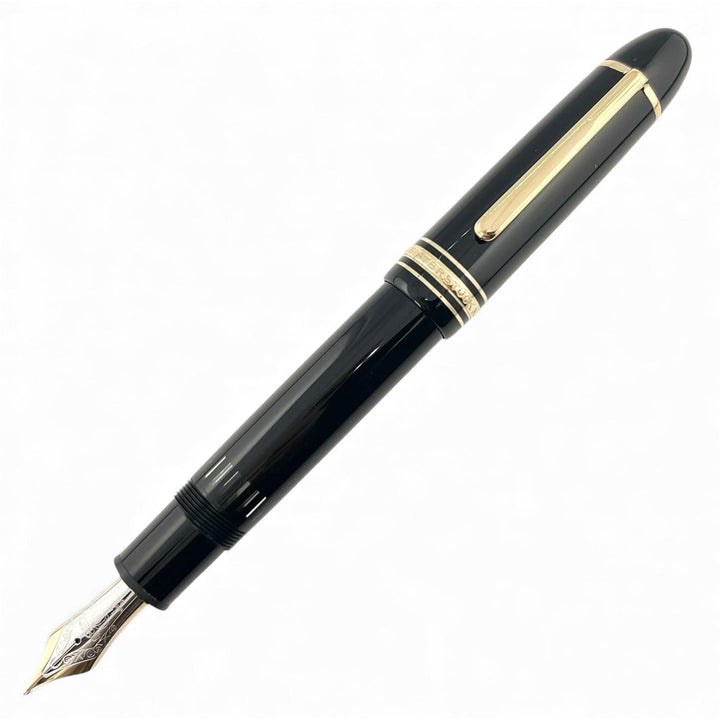 美品▲MONTBLANC モンブラン マイスターシュテュック 149 14K Mニブ ホワイトスター 万年筆 ブラック ゴールド ドイツ製 メンズ
