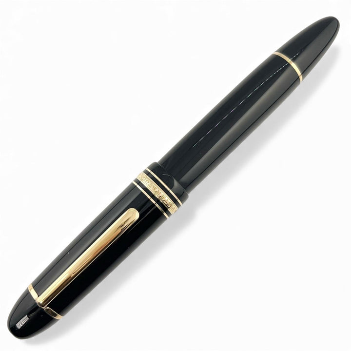 美品▲MONTBLANC モンブラン マイスターシュテュック 149 14K Mニブ ホワイトスター 万年筆 ブラック ゴールド ドイツ製 メンズ