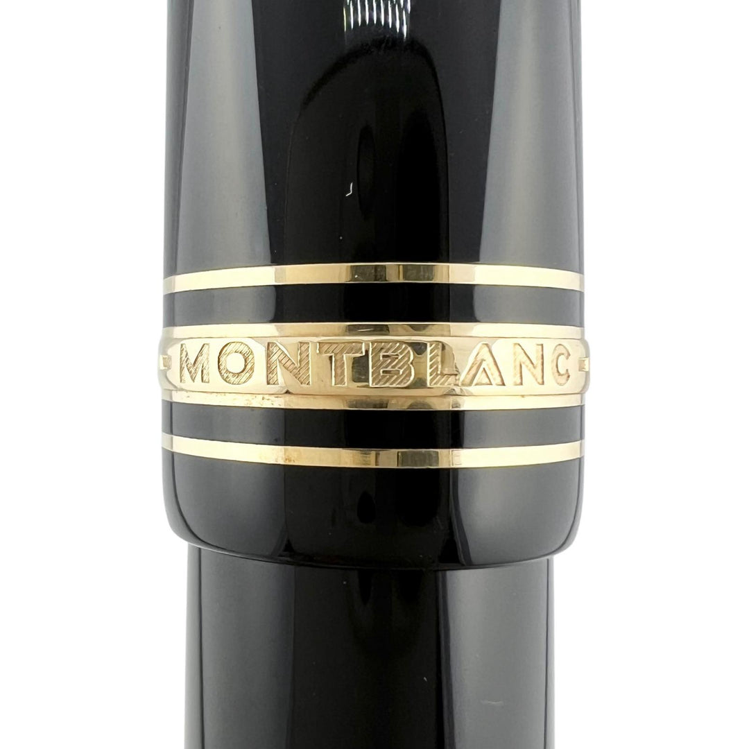 美品▲MONTBLANC モンブラン マイスターシュテュック 149 14K Mニブ ホワイトスター 万年筆 ブラック ゴールド ドイツ製 メンズ
