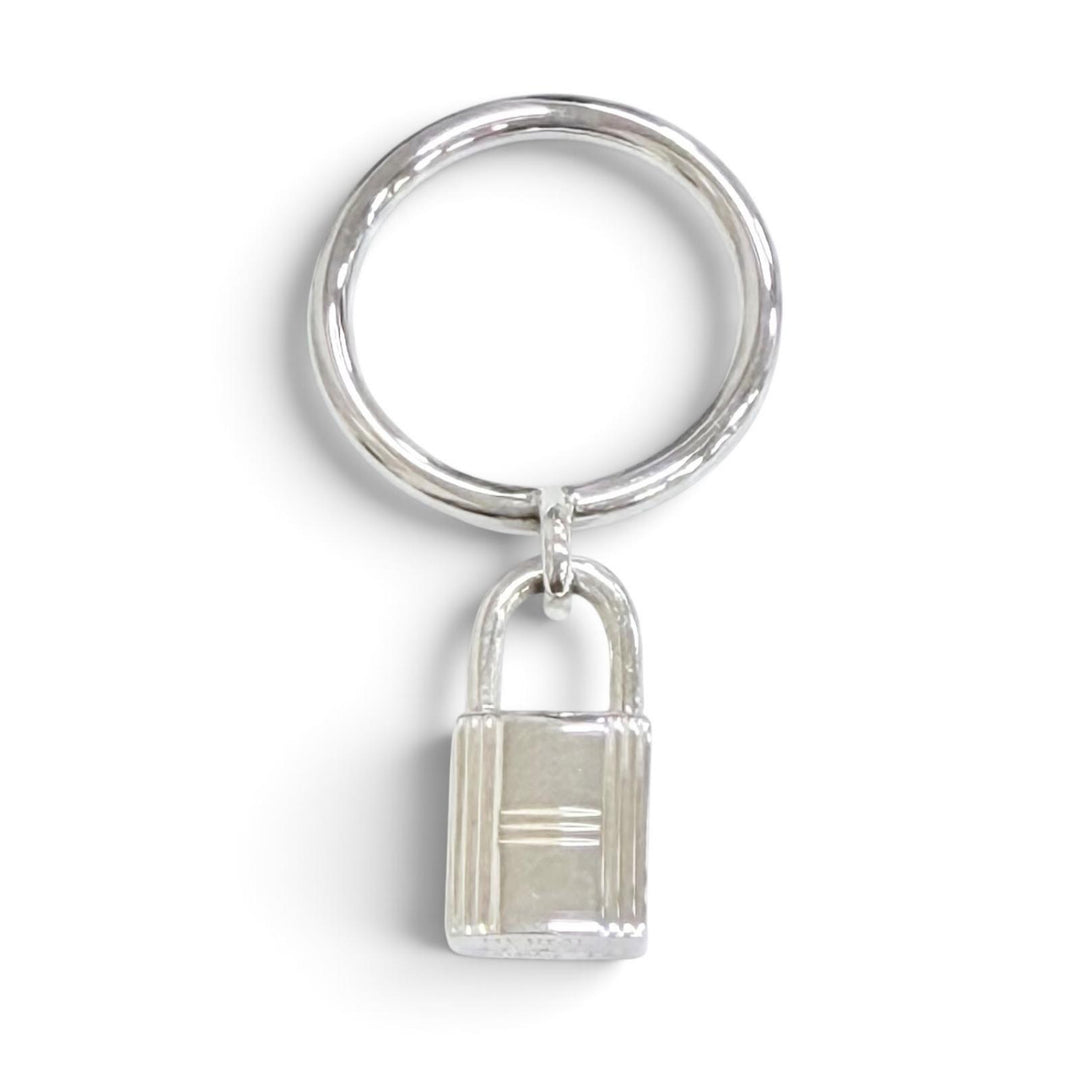 極美品△HERMES エルメス 2020年製 アミュレット カデナ リング 指輪 AG925 シルバー 51（JP11号）イタリア製 重量5.3g レディース