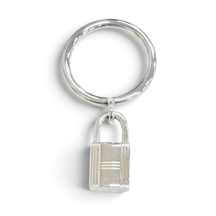 極美品△HERMES エルメス 2020年製 アミュレット カデナ リング 指輪 AG925 シルバー 51（JP11号）イタリア製 重量5.3g レディース