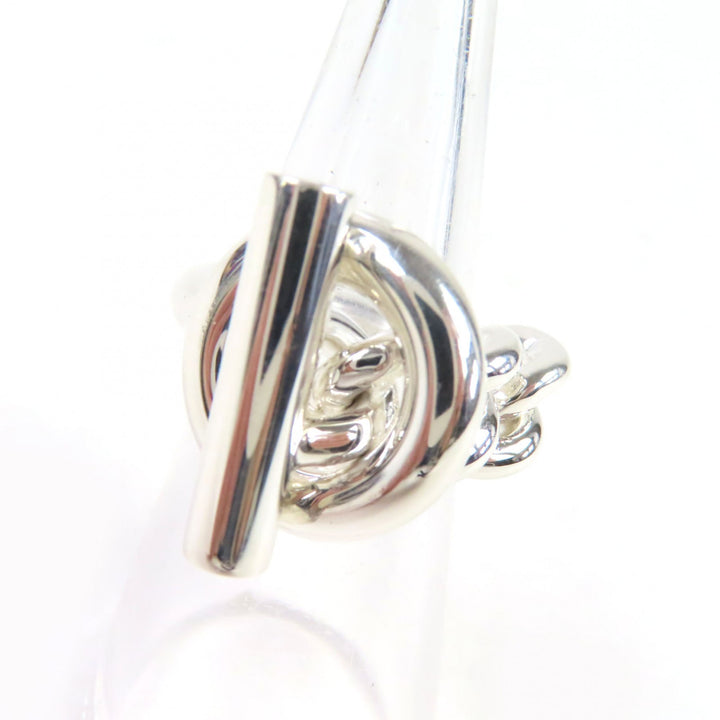極美品◇HERMES エルメス 2023年製 クロワゼット リング AG925 アクセサリー 指輪 シルバー 49 日本サイズ9号相当 イタリア製 重量15.7g