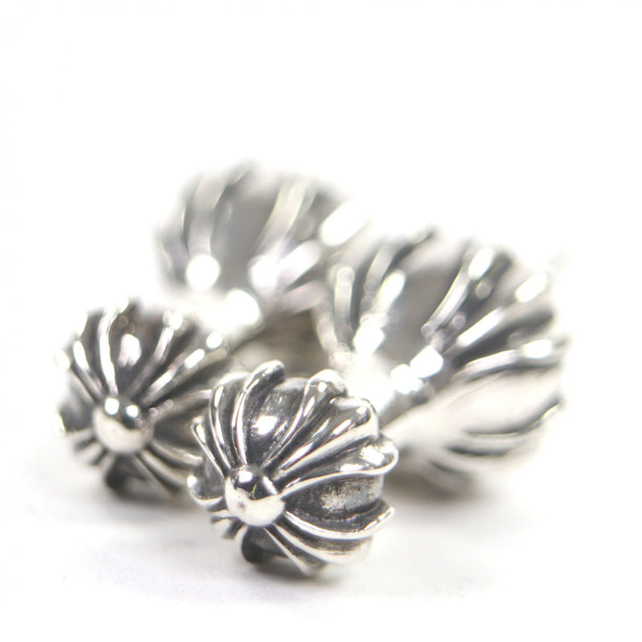 極美品▼CHROME HEARTS クロムハーツ 925 クロスモチーフ 2008年クリスマスノベルティ コルク＆ピン シルバー ブラウン 箱付 総重量22.5g