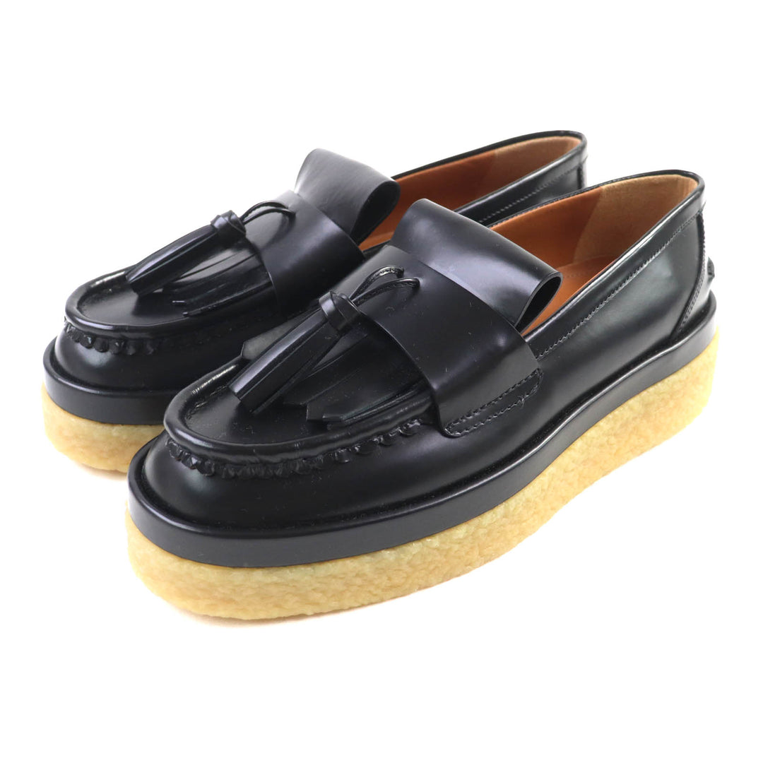 未使用品★Chloe クロエ CHC22A6690600139W JAMIE ジェイミー タッセル付 レザー ローファー ブラック 39 箱・保存袋付き　レディース