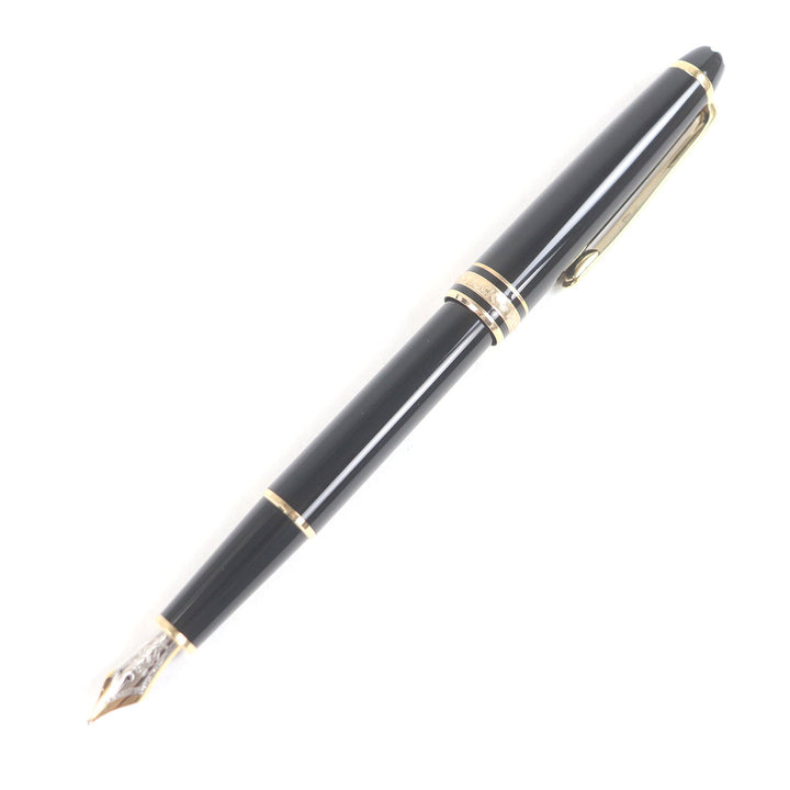 極美品□MONTBLANC モンブラン マイスターシュテュック Pix ペン先14K Mニブ キャップ式 万年筆 ブラック ゴールド ケース付き ドイツ製