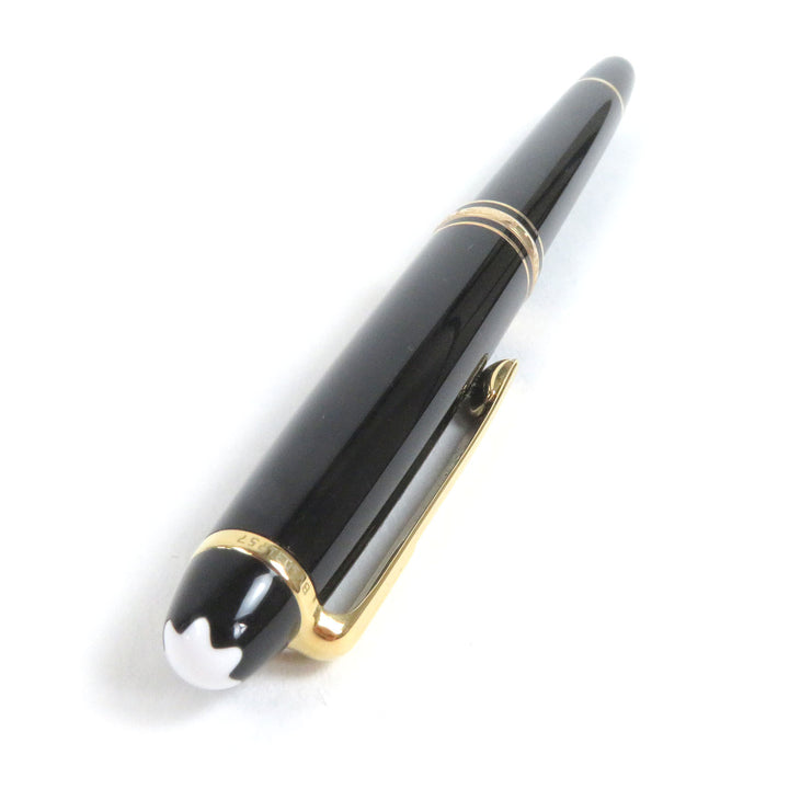 極美品□MONTBLANC モンブラン マイスターシュテュック Pix ペン先14K Mニブ キャップ式 万年筆 ブラック ゴールド ケース付き ドイツ製