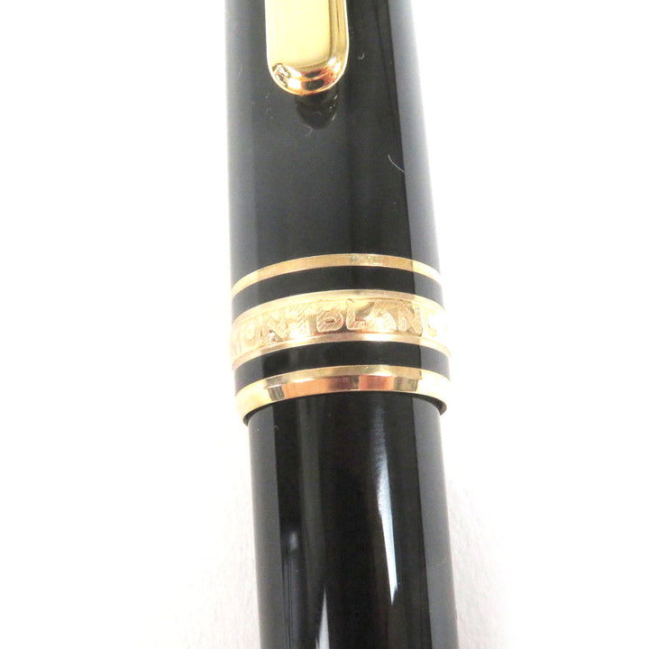 極美品□MONTBLANC モンブラン マイスターシュテュック Pix ペン先14K Mニブ キャップ式 万年筆 ブラック ゴールド ケース付き ドイツ製