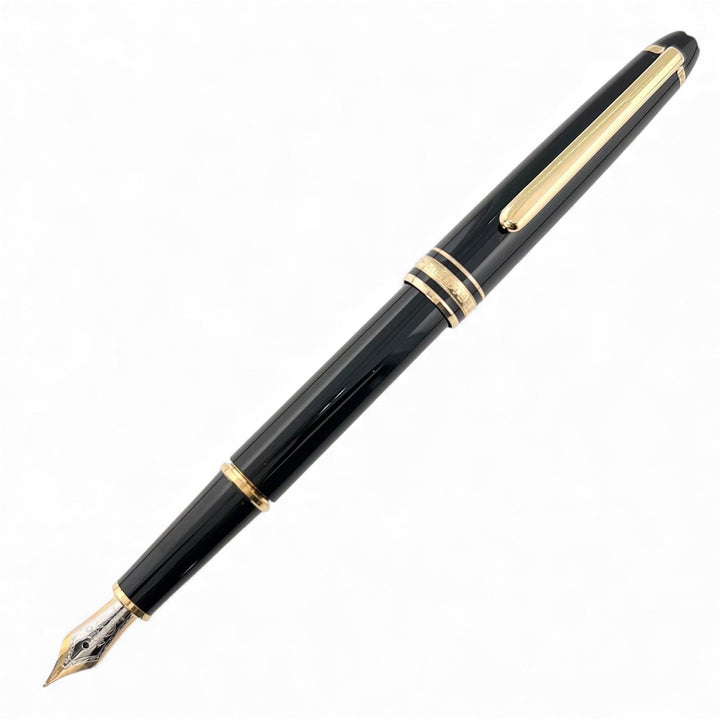 極美品▲MONTBLANC モンブラン マイスターシュテュック Pix 14K Fニブ ピストンコンバーター式 万年筆 ブラック ケース付き ドイツ製