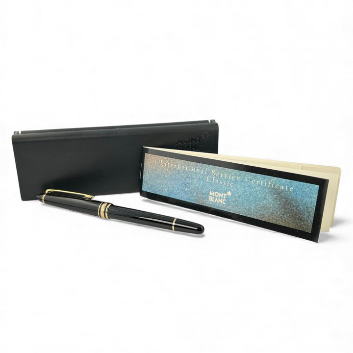 極美品▲MONTBLANC モンブラン マイスターシュテュック Pix 14K Fニブ ピストンコンバーター式 万年筆 ブラック ケース付き ドイツ製