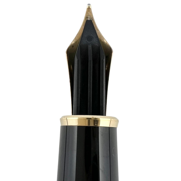 極美品▲MONTBLANC モンブラン マイスターシュテュック Pix 14K Fニブ ピストンコンバーター式 万年筆 ブラック ケース付き ドイツ製