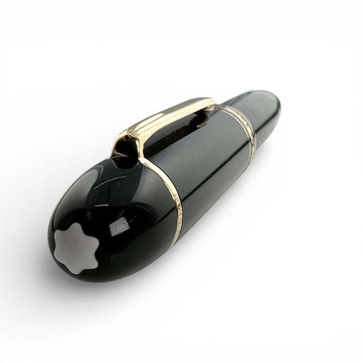 美品▲MONTBLANC モンブラン マイスターシュテュック 149 ペン先18K Mニブ ホワイトスター 万年筆 ブラック ゴールド ドイツ製 メンズ