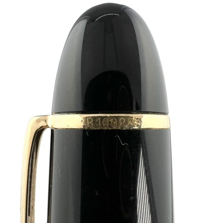美品▲MONTBLANC モンブラン マイスターシュテュック 149 ペン先18K Mニブ ホワイトスター 万年筆 ブラック ゴールド ドイツ製 メンズ