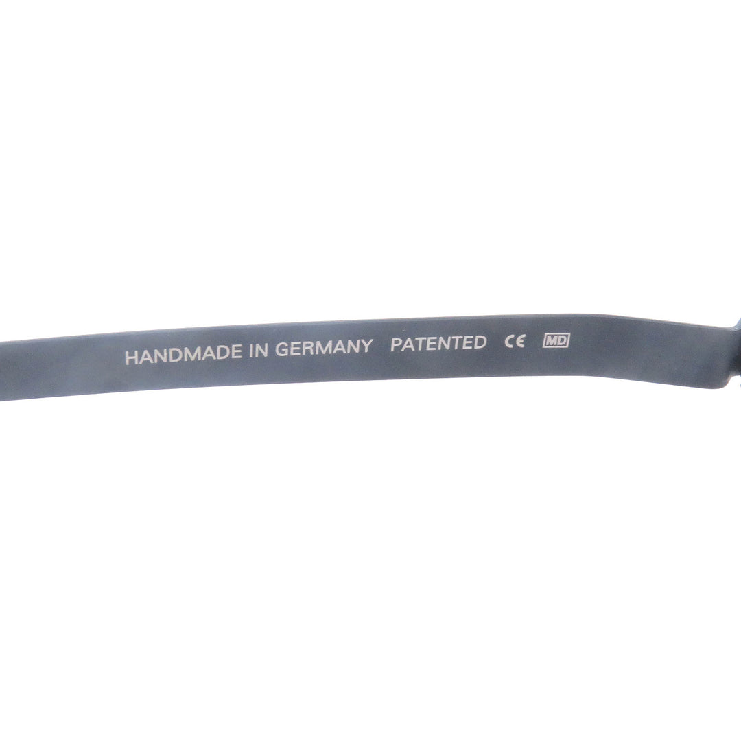 極美品□MYKITA マイキータ C514 DORIAN ハーフリム メガネ 眼鏡 アイウェア メタリックネイビー 45□21-140 箱・ケース付き ドイツ製