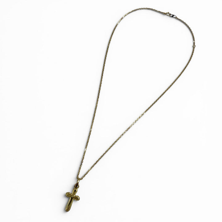 美品▼Sympathy of Soul シンパシーオブソウル P1503Y8 スムースクロス M K18 ネックレス ゴールド 重量5.5g レディース アクセサリー