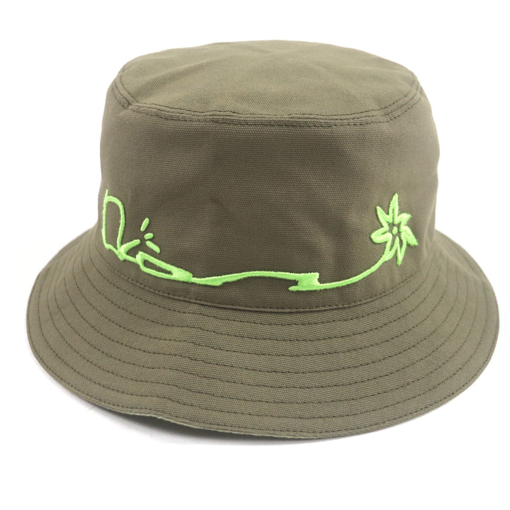 未使用品▼DIOR Cactus Jack ディオール オム カクタスジャック 033C906U4511 刺繍入 帽子 バケットハット カーキ M イタリア製 メンズ