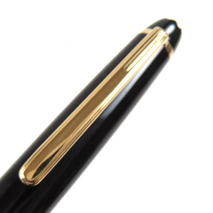 美品▼MONTBLANC モンブラン マイスターシュテュック クラシック 14K Mニブ ホワイトスター 万年筆 ブラック ゴールド ドイツ製 メンズ