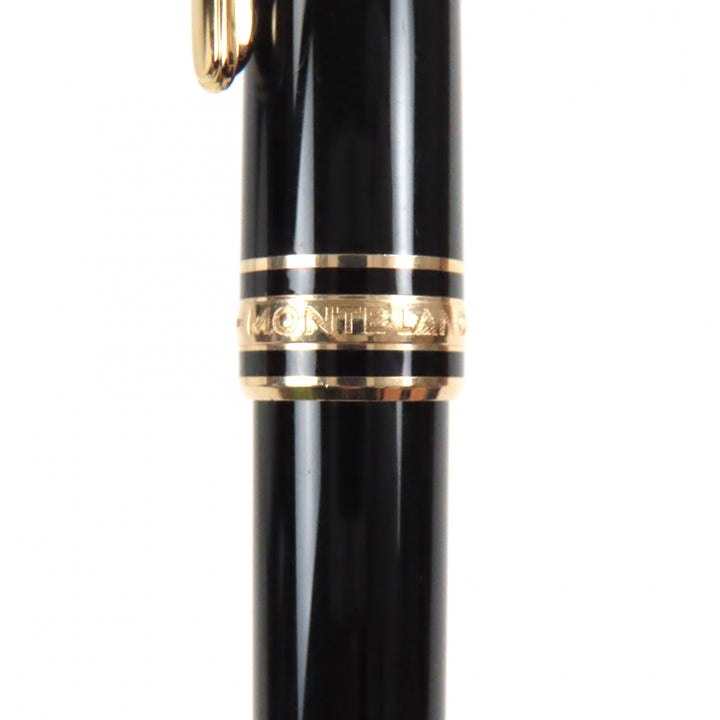 美品▼MONTBLANC モンブラン マイスターシュテュック クラシック 14K Mニブ ホワイトスター 万年筆 ブラック ゴールド ドイツ製 メンズ