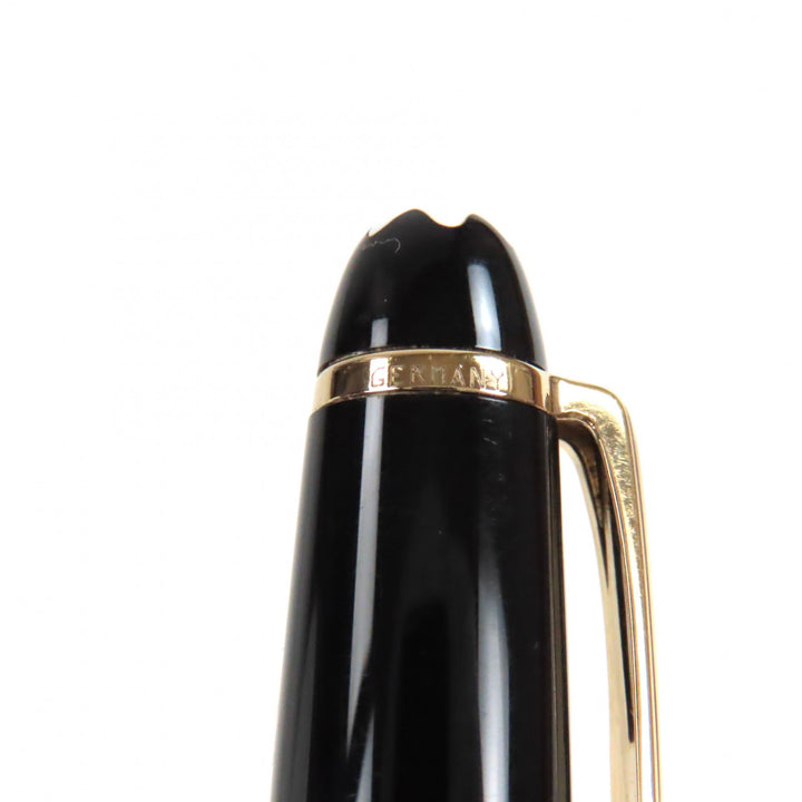 美品▼MONTBLANC モンブラン マイスターシュテュック クラシック 14K Mニブ ホワイトスター 万年筆 ブラック ゴールド ドイツ製 メンズ
