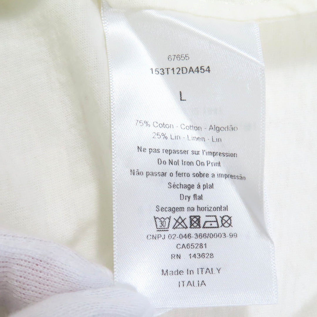 極美品◇Christian Dior クリスチャンディオール 153T12DA454 コットン リネン Royaume d&